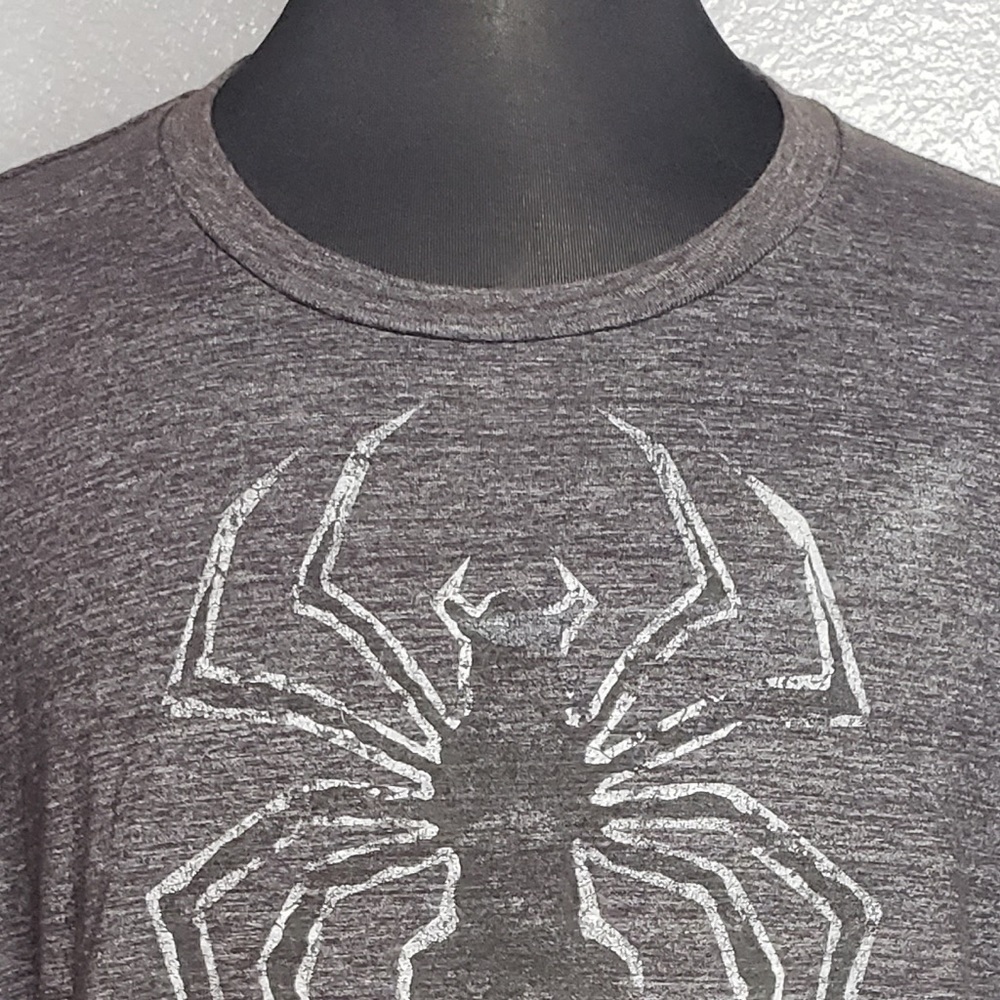 Marvel Black 2XL  PreOwned T-Shirt-Black Spider-Man Logo Venom Costume